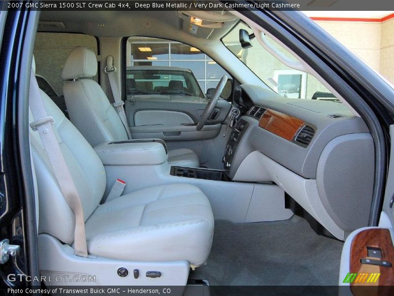 Deep Blue Metallic / Very Dark Cashmere/Light Cashmere 2007 GMC Sierra 1500 SLT Crew Cab 4x4