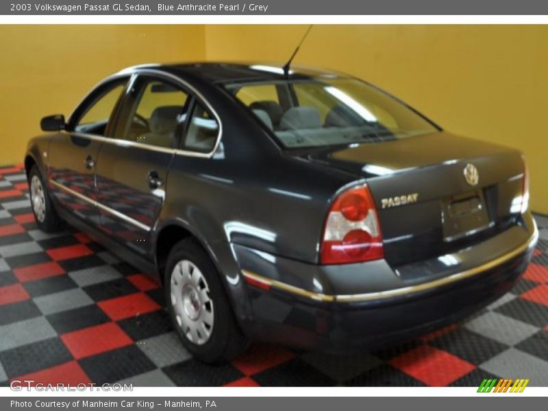 Blue Anthracite Pearl / Grey 2003 Volkswagen Passat GL Sedan