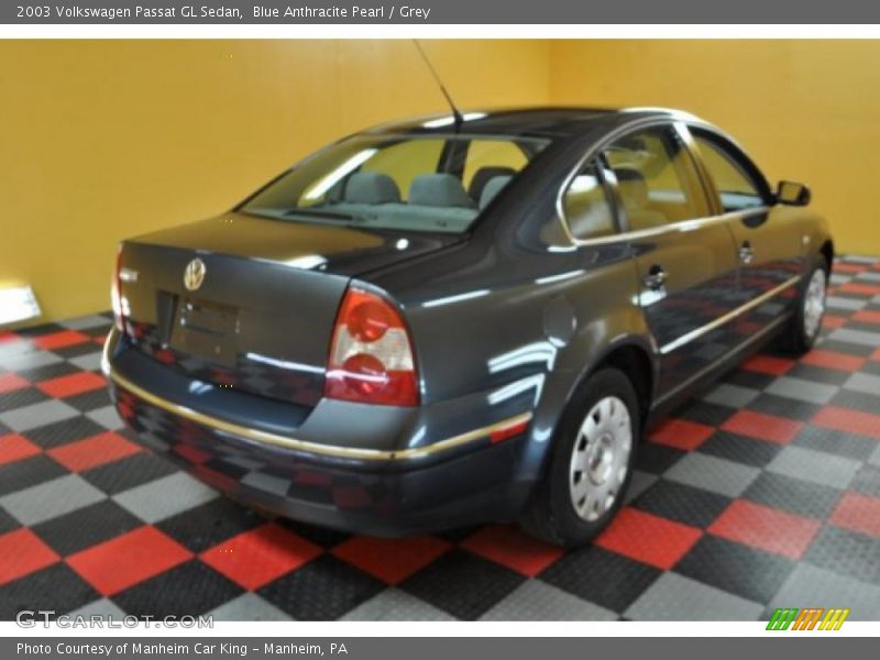 Blue Anthracite Pearl / Grey 2003 Volkswagen Passat GL Sedan