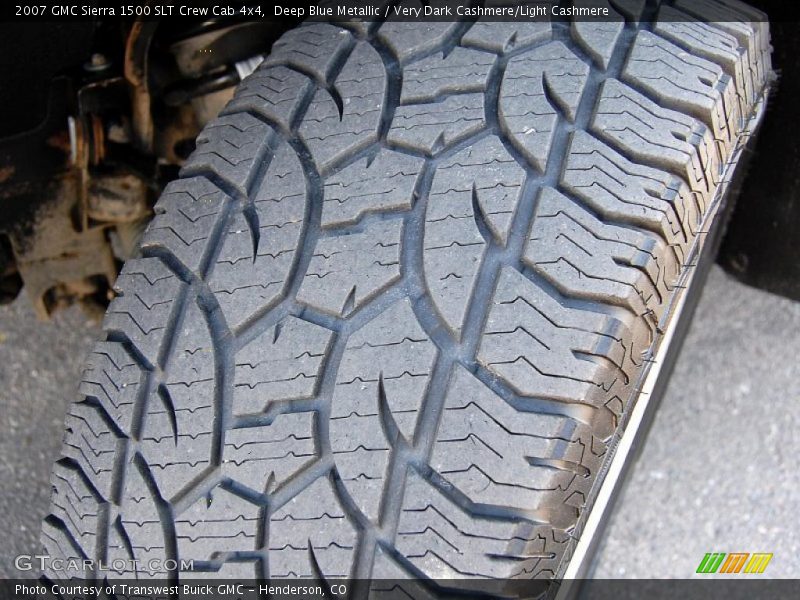 Deep Blue Metallic / Very Dark Cashmere/Light Cashmere 2007 GMC Sierra 1500 SLT Crew Cab 4x4