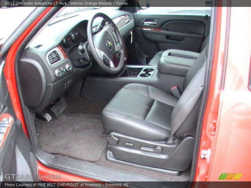 Inferno Orange Metallic / Ebony 2011 Chevrolet Avalanche LT 4x4