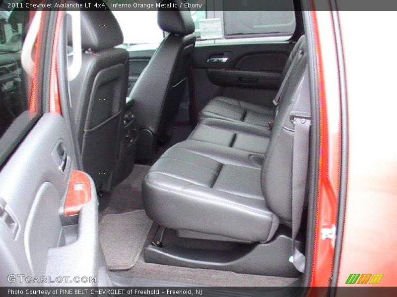 Inferno Orange Metallic / Ebony 2011 Chevrolet Avalanche LT 4x4