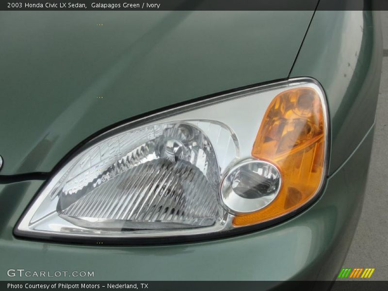Galapagos Green / Ivory 2003 Honda Civic LX Sedan