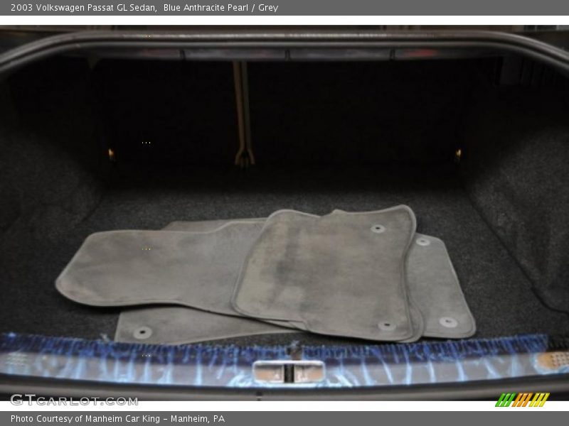 Blue Anthracite Pearl / Grey 2003 Volkswagen Passat GL Sedan
