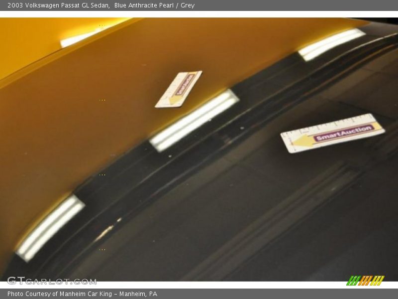 Blue Anthracite Pearl / Grey 2003 Volkswagen Passat GL Sedan