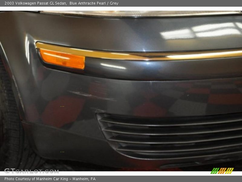 Blue Anthracite Pearl / Grey 2003 Volkswagen Passat GL Sedan