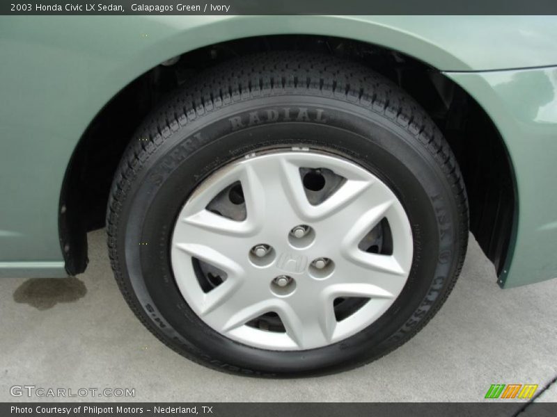 Galapagos Green / Ivory 2003 Honda Civic LX Sedan