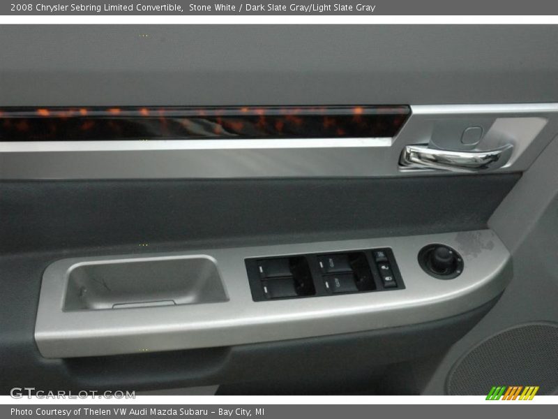 Stone White / Dark Slate Gray/Light Slate Gray 2008 Chrysler Sebring Limited Convertible