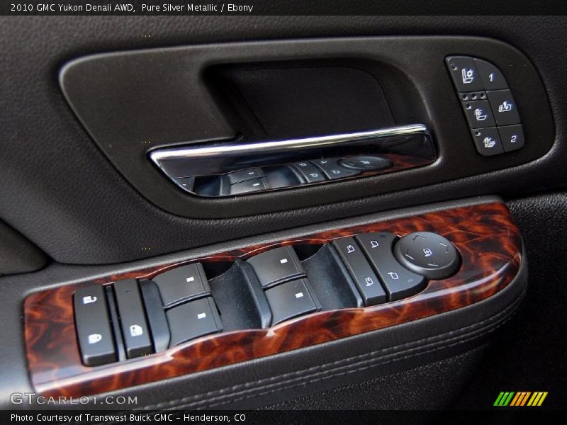 Pure Silver Metallic / Ebony 2010 GMC Yukon Denali AWD