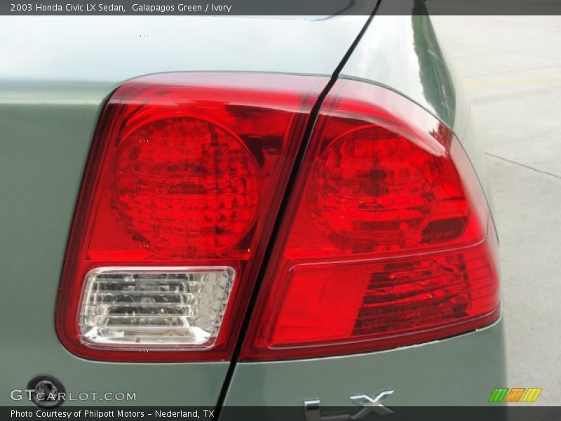 Galapagos Green / Ivory 2003 Honda Civic LX Sedan