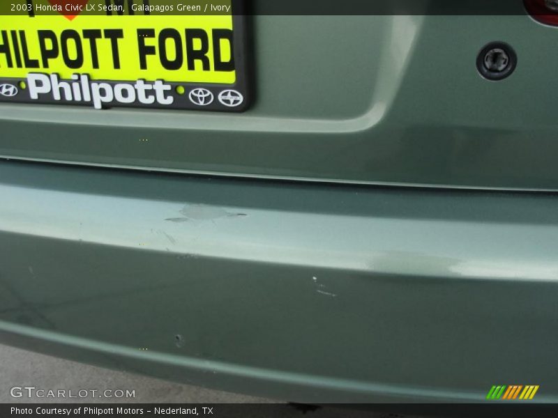 Galapagos Green / Ivory 2003 Honda Civic LX Sedan