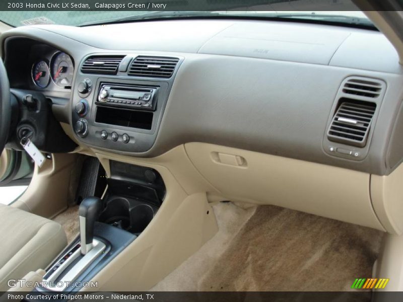 Galapagos Green / Ivory 2003 Honda Civic LX Sedan