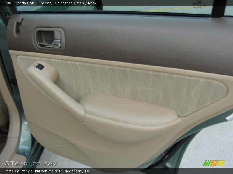 Galapagos Green / Ivory 2003 Honda Civic LX Sedan