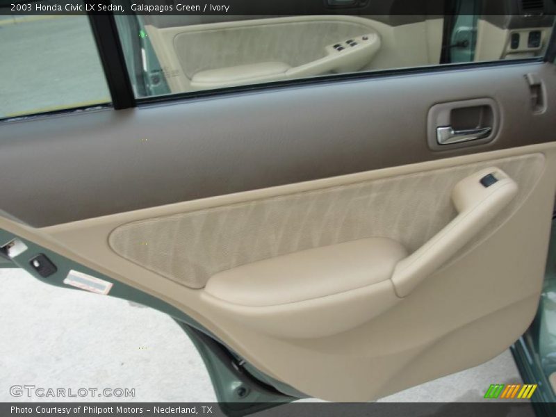 Galapagos Green / Ivory 2003 Honda Civic LX Sedan
