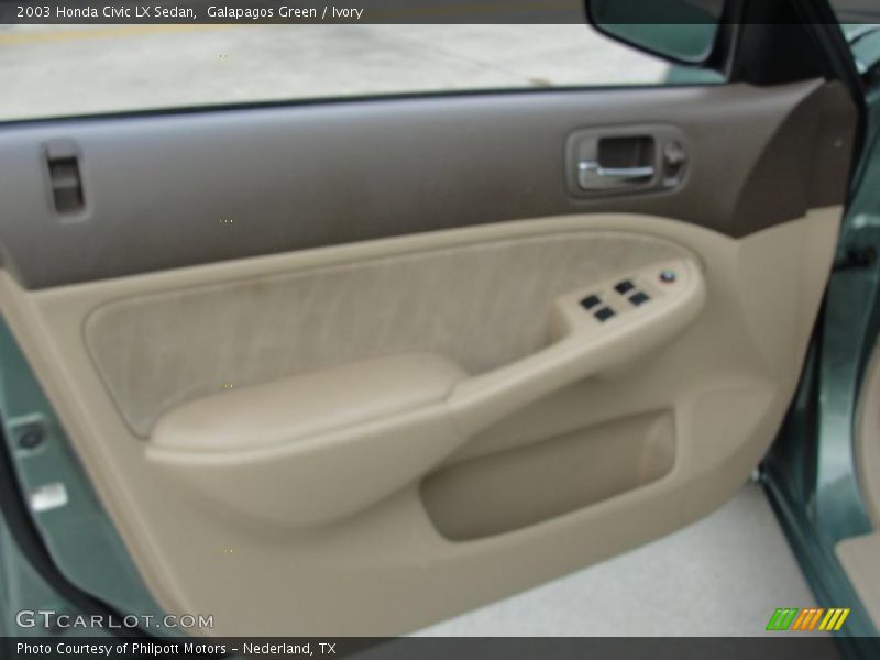 Galapagos Green / Ivory 2003 Honda Civic LX Sedan