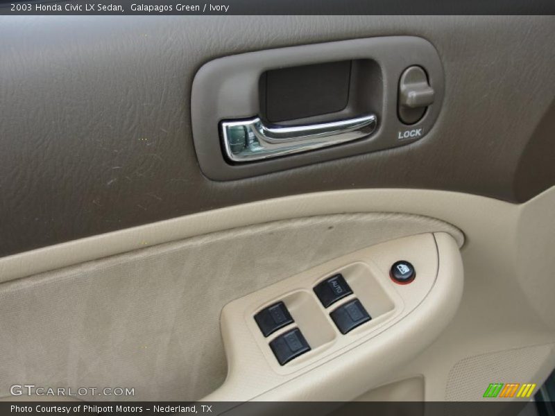 Galapagos Green / Ivory 2003 Honda Civic LX Sedan