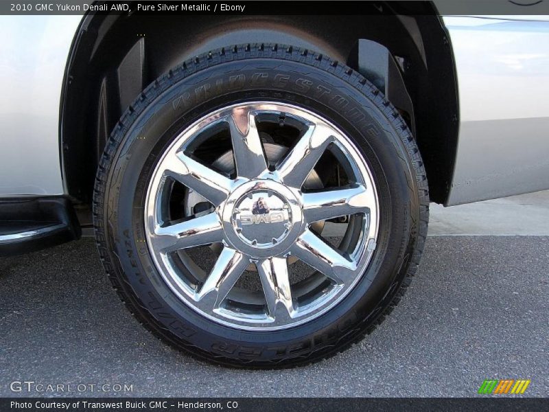 Pure Silver Metallic / Ebony 2010 GMC Yukon Denali AWD