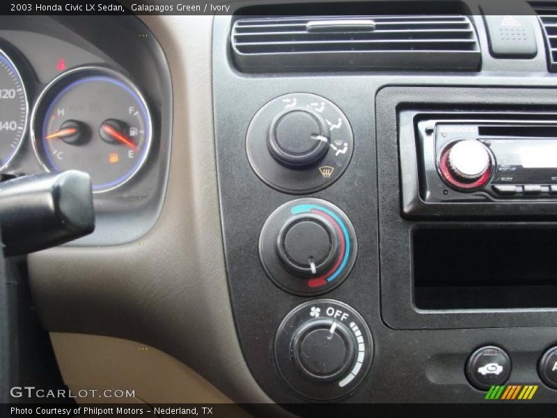 Controls of 2003 Civic LX Sedan