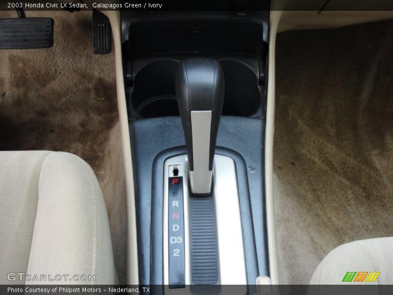 Galapagos Green / Ivory 2003 Honda Civic LX Sedan