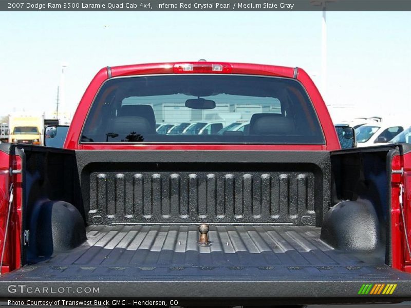 Inferno Red Crystal Pearl / Medium Slate Gray 2007 Dodge Ram 3500 Laramie Quad Cab 4x4