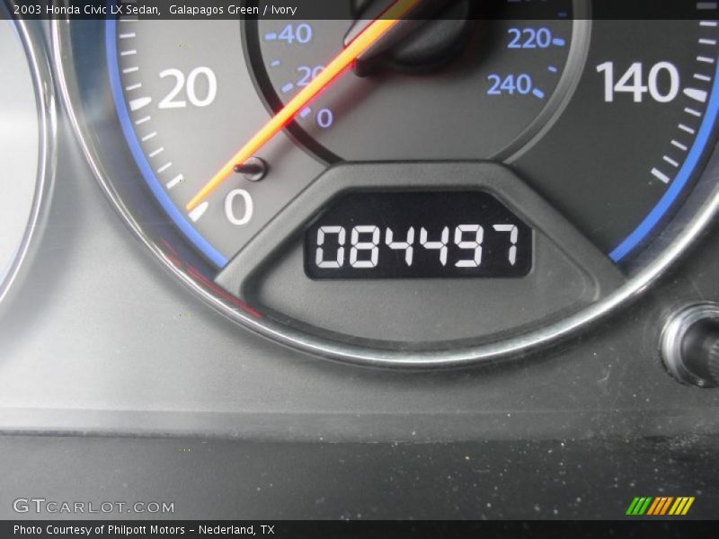 Galapagos Green / Ivory 2003 Honda Civic LX Sedan
