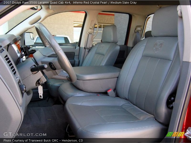  2007 Ram 3500 Laramie Quad Cab 4x4 Medium Slate Gray Interior