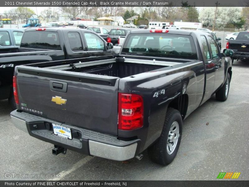 Black Granite Metallic / Dark Titanium 2011 Chevrolet Silverado 1500 Extended Cab 4x4