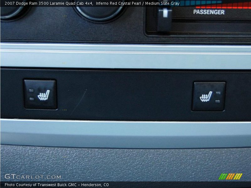 Inferno Red Crystal Pearl / Medium Slate Gray 2007 Dodge Ram 3500 Laramie Quad Cab 4x4