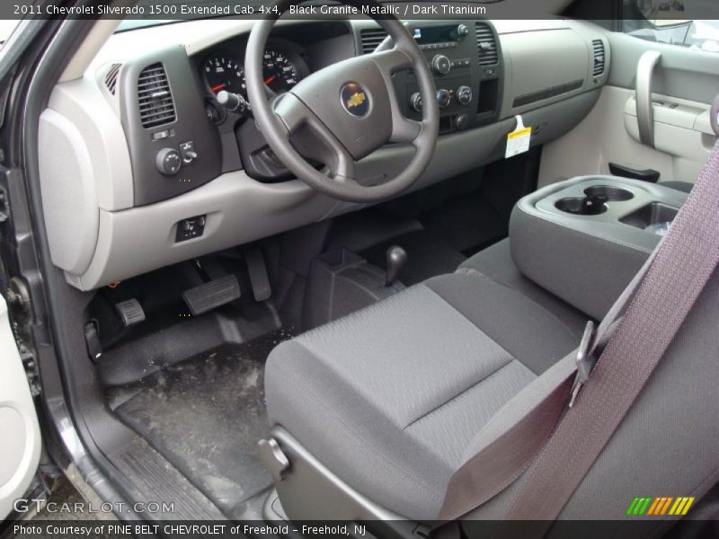 Black Granite Metallic / Dark Titanium 2011 Chevrolet Silverado 1500 Extended Cab 4x4