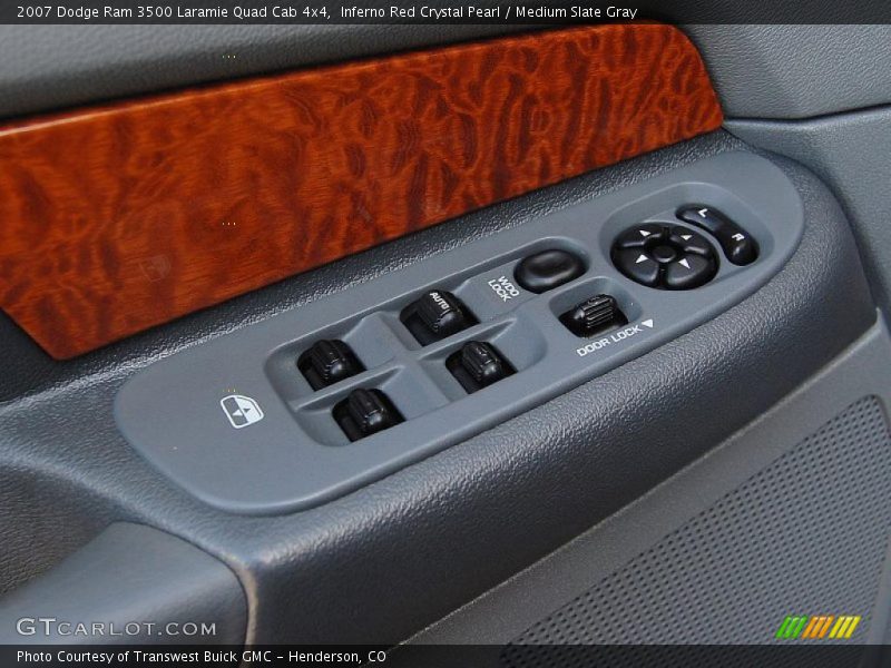 Inferno Red Crystal Pearl / Medium Slate Gray 2007 Dodge Ram 3500 Laramie Quad Cab 4x4