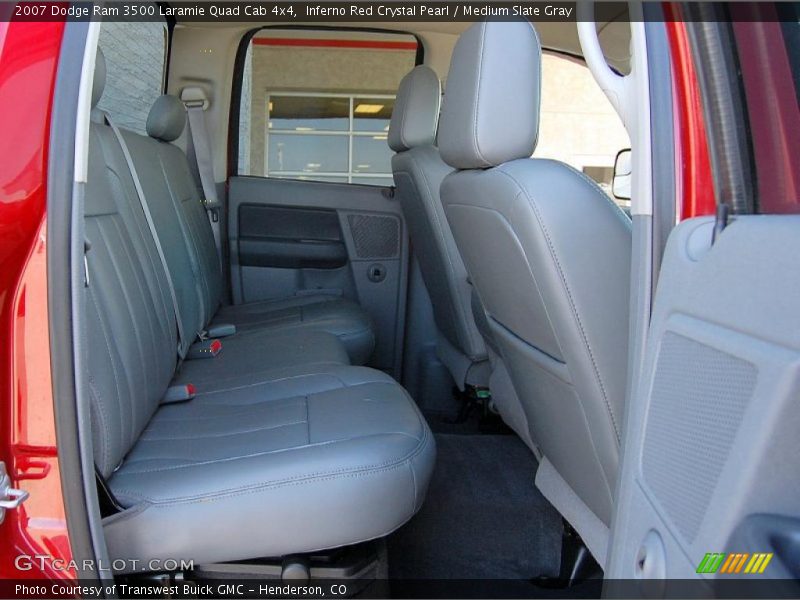 Inferno Red Crystal Pearl / Medium Slate Gray 2007 Dodge Ram 3500 Laramie Quad Cab 4x4