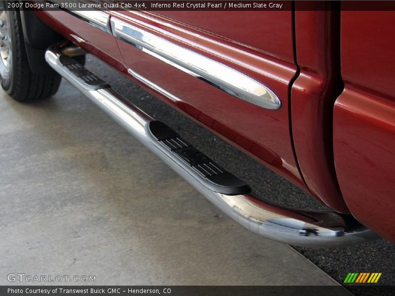 Inferno Red Crystal Pearl / Medium Slate Gray 2007 Dodge Ram 3500 Laramie Quad Cab 4x4