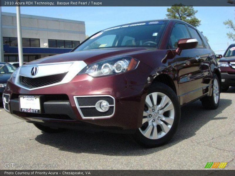 Basque Red Pearl / Taupe 2010 Acura RDX Technology