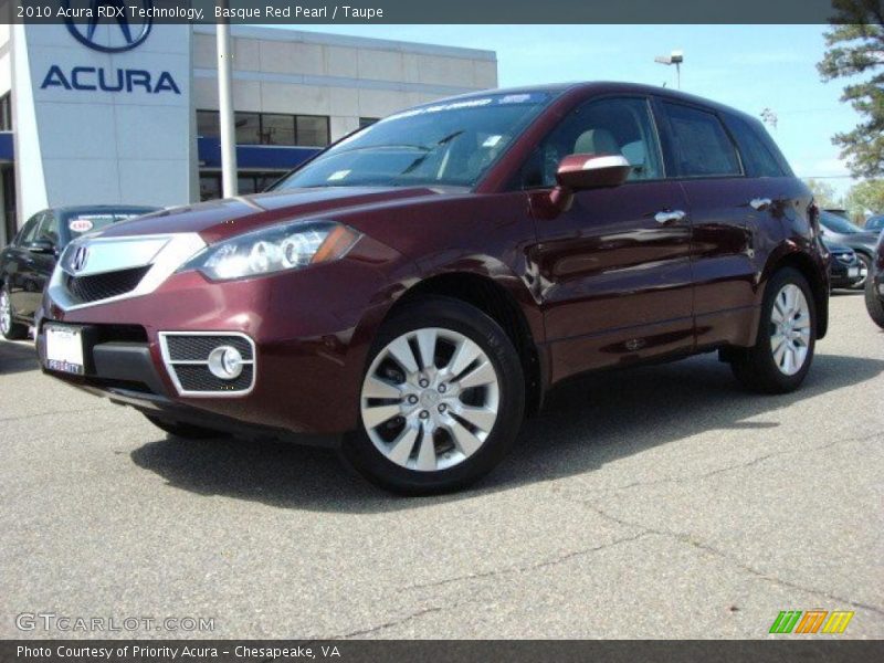 Basque Red Pearl / Taupe 2010 Acura RDX Technology