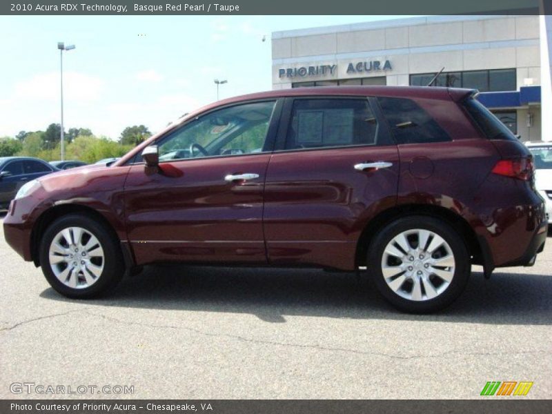 Basque Red Pearl / Taupe 2010 Acura RDX Technology