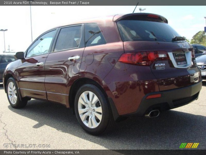 Basque Red Pearl / Taupe 2010 Acura RDX Technology