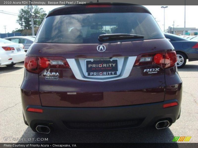 Basque Red Pearl / Taupe 2010 Acura RDX Technology