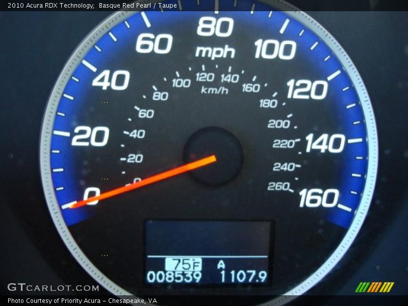 Basque Red Pearl / Taupe 2010 Acura RDX Technology