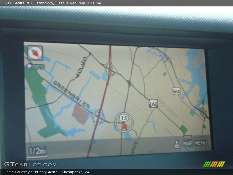 Navigation of 2010 RDX Technology