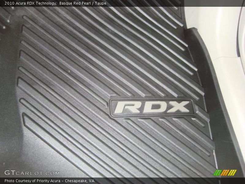 Basque Red Pearl / Taupe 2010 Acura RDX Technology