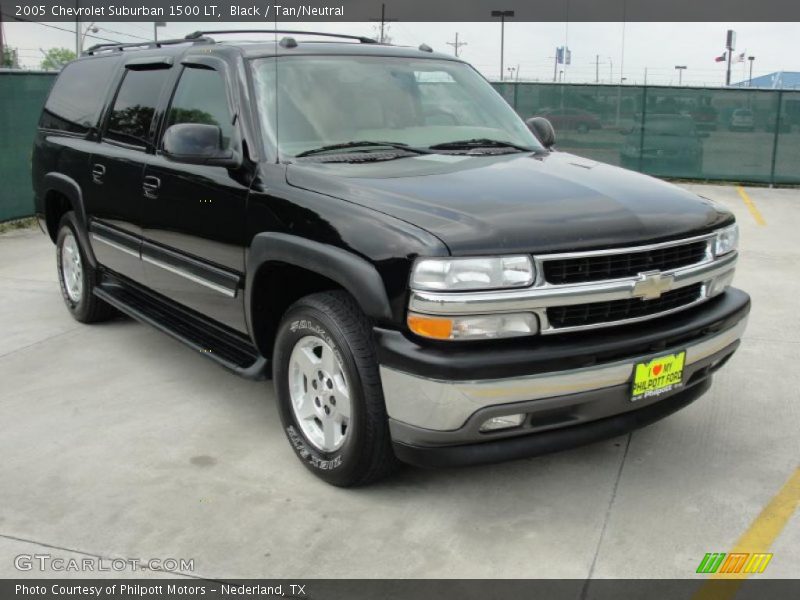Black / Tan/Neutral 2005 Chevrolet Suburban 1500 LT