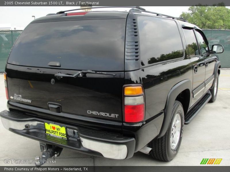Black / Tan/Neutral 2005 Chevrolet Suburban 1500 LT