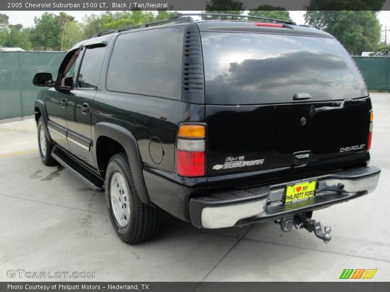 Black / Tan/Neutral 2005 Chevrolet Suburban 1500 LT