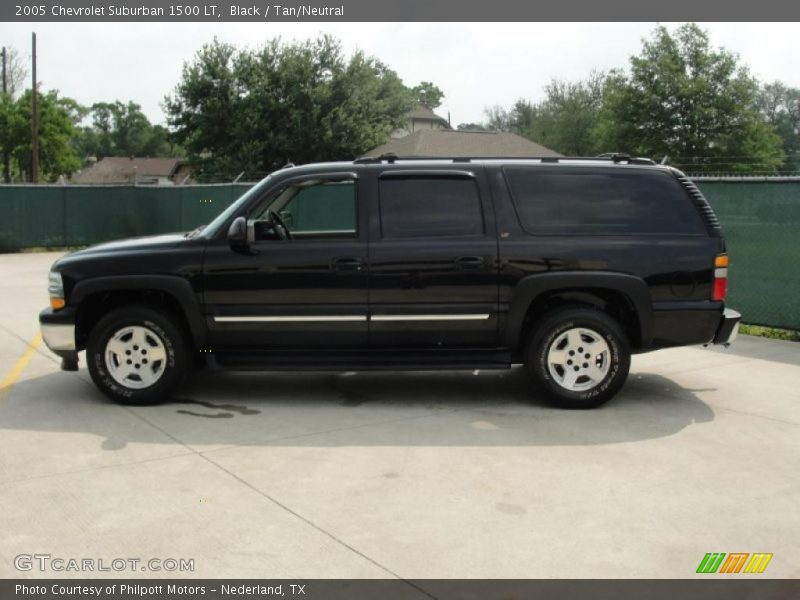 Black / Tan/Neutral 2005 Chevrolet Suburban 1500 LT