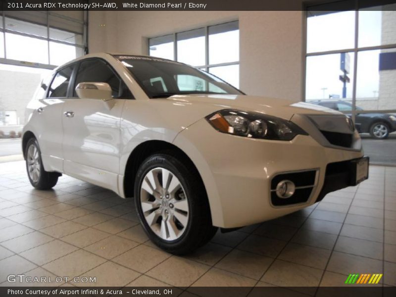 White Diamond Pearl / Ebony 2011 Acura RDX Technology SH-AWD