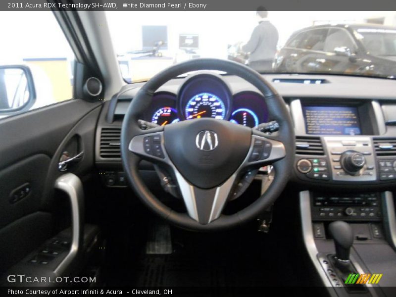 White Diamond Pearl / Ebony 2011 Acura RDX Technology SH-AWD