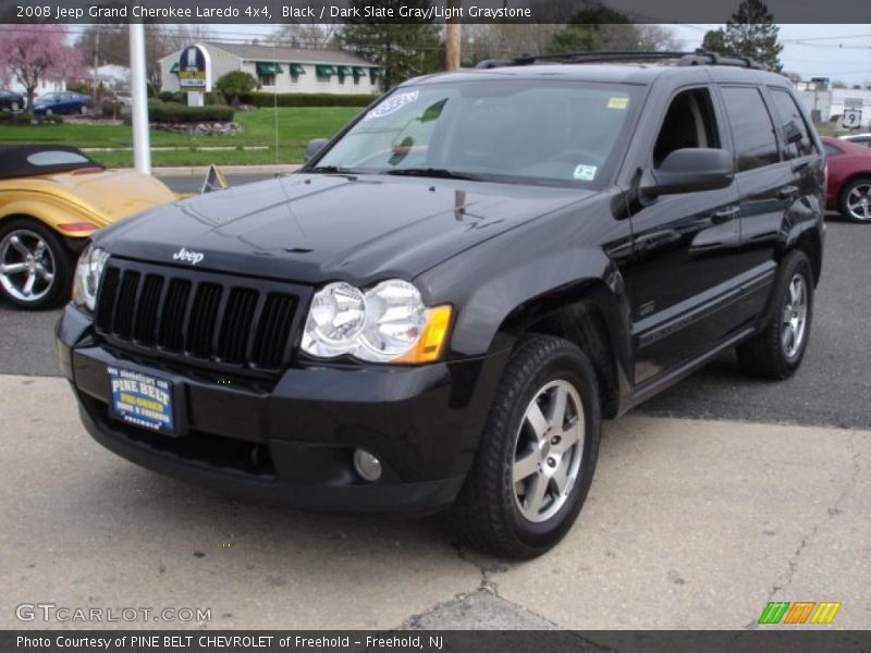 Black / Dark Slate Gray/Light Graystone 2008 Jeep Grand Cherokee Laredo 4x4