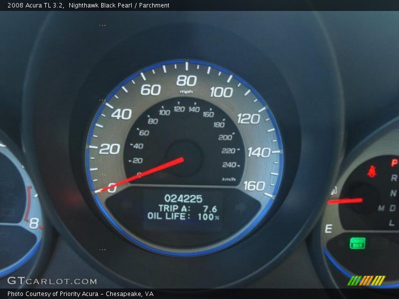 Nighthawk Black Pearl / Parchment 2008 Acura TL 3.2