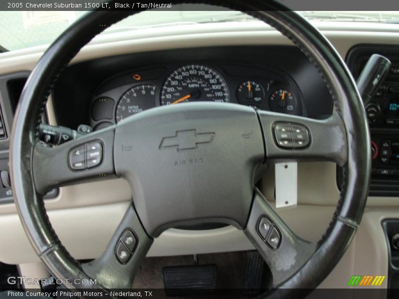 Black / Tan/Neutral 2005 Chevrolet Suburban 1500 LT