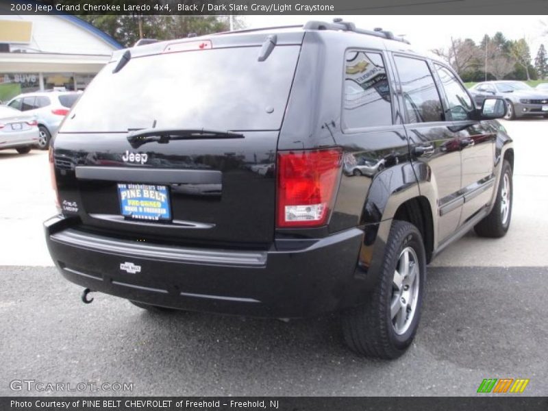 Black / Dark Slate Gray/Light Graystone 2008 Jeep Grand Cherokee Laredo 4x4